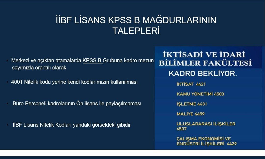 <a href="/iscihaber/">İşçi Haber</a> <a href="/iibfbirlik_/">İİBF BİRLİK</a> Evet iibf mezunları atama bekliyor