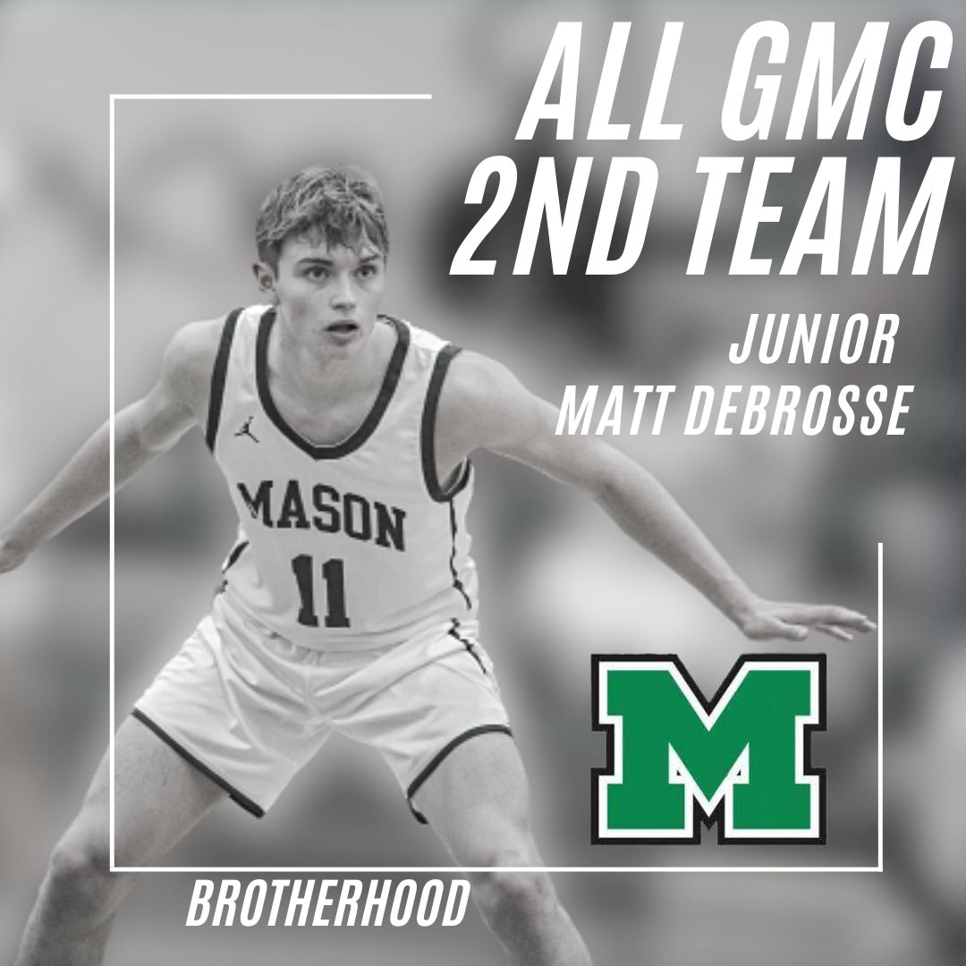BasketballMason's tweet photo. Congratulations to 2 of our boys for making ALL GMC Teams!!!  

Senior Ben Golan 1st Team
Junior Matt DeBrosse 2nd Team
🟢⚪🏀☄️🤝 https://t.co/ivKaaCKMG0