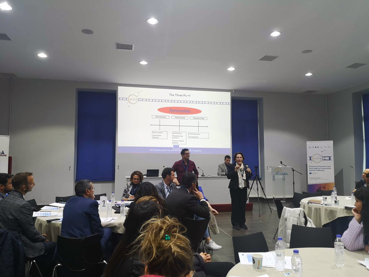 EradicateThb's tweet photo. 📅 Last week in Athens, ERADICATING held a transnational #training event featuring simulation exercises, attended by stakeholders and practitioners and aimed at strengthening their abilities in investigating and prosecuting people involved in #THB and #CSE cases. https://t.co/34fNAWXL4p