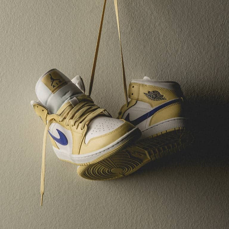 air jordan 1 mid lemon wash