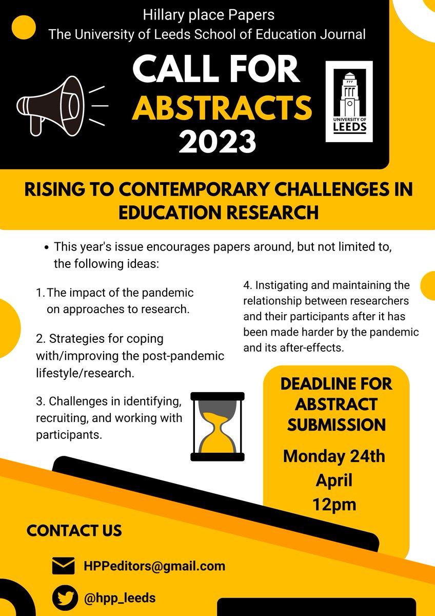 The moment we've all been waiting for! Our Call for Abstracts is now live! The theme this year is rising to contemporary challenges in education research. The deadline for submission is 24 April at noon! Good luck! We look forward to reading your abstracts!