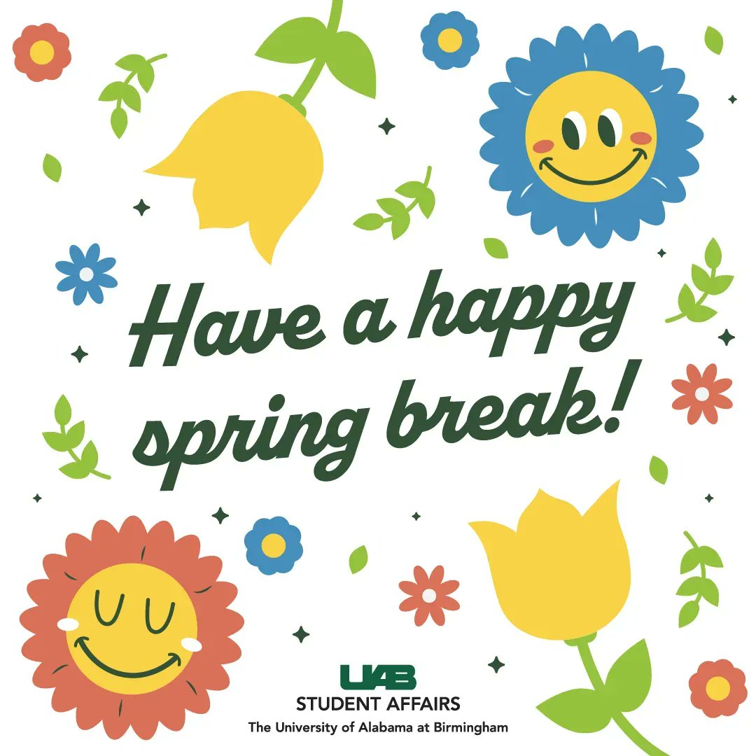 We hope you have a wonderful and safe spring break! 😎 ☀️ See you soon!
