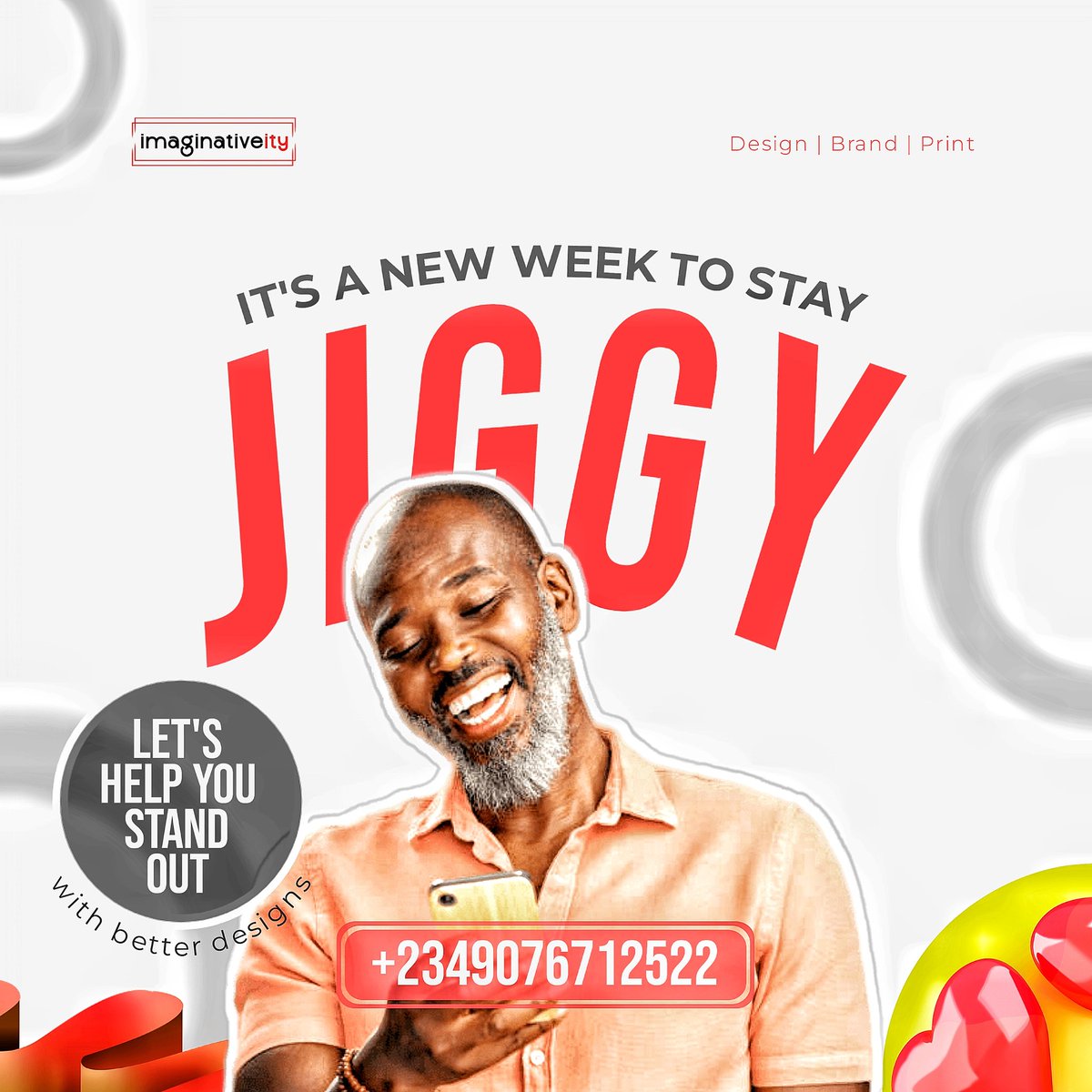 IsongJoy's tweet photo. Your hardwork will pay off someday..
Stay JIGGY this week..
#creativedesigner #naijadesigners #brandidentity #branding #business #logomaker #logodesigner #logoinspiration #flyerdesigner #blackwomeninbusiness #blackownedbusiness #graphicdesign #corporateidentitydesign https://t.co/wa2YRFTWzw