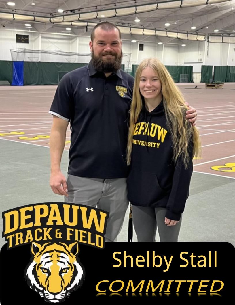 We'd like to congratulate Shelby Stall on her commitment to Depauw University!!! Depauw is getting a significant contributor to their sprint group and an outstanding person!! Congrats Shelby, we are so proud of you!! #ZoomZoom
