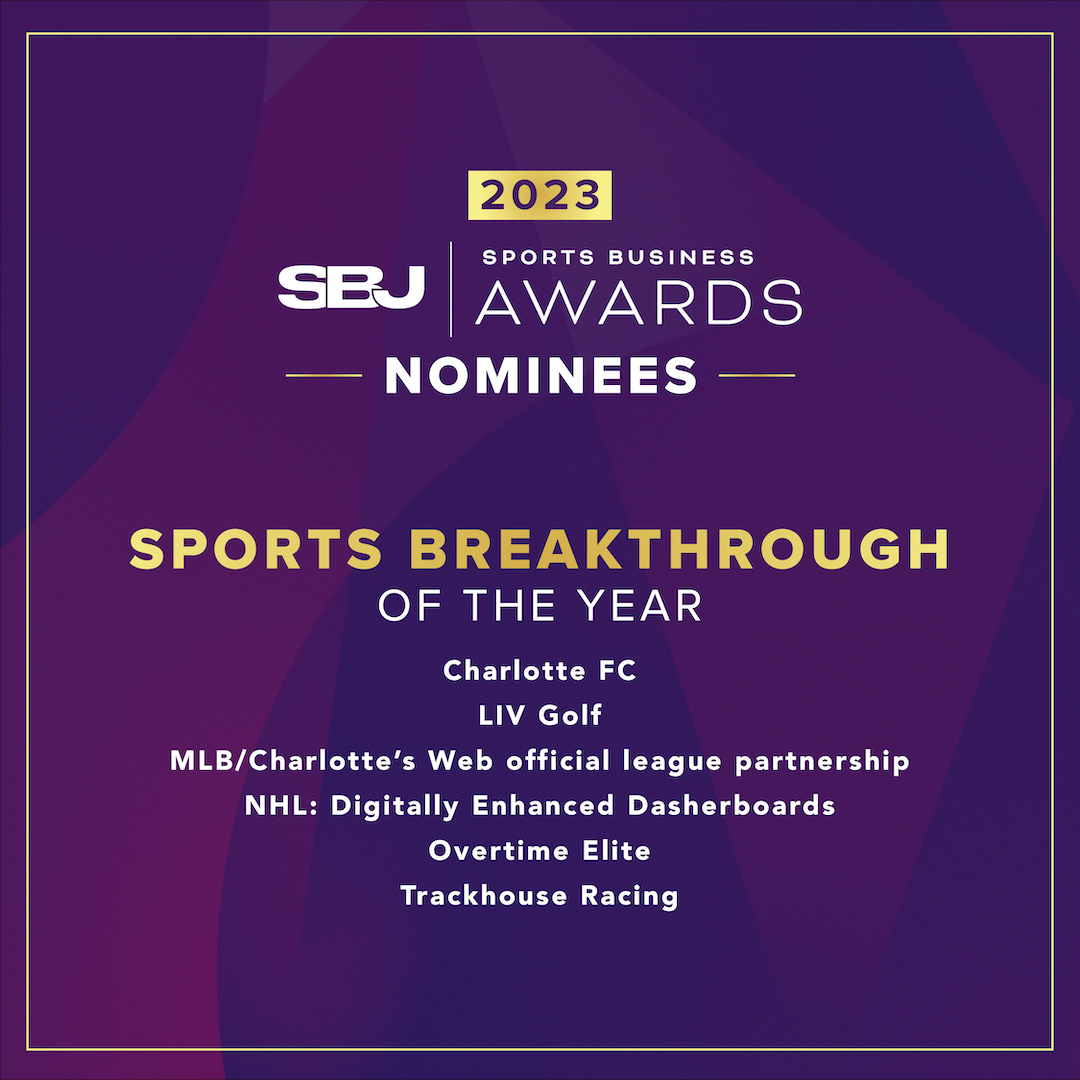 Sports Business Journal on Twitter "Sports Breakthrough of the Year 🏆