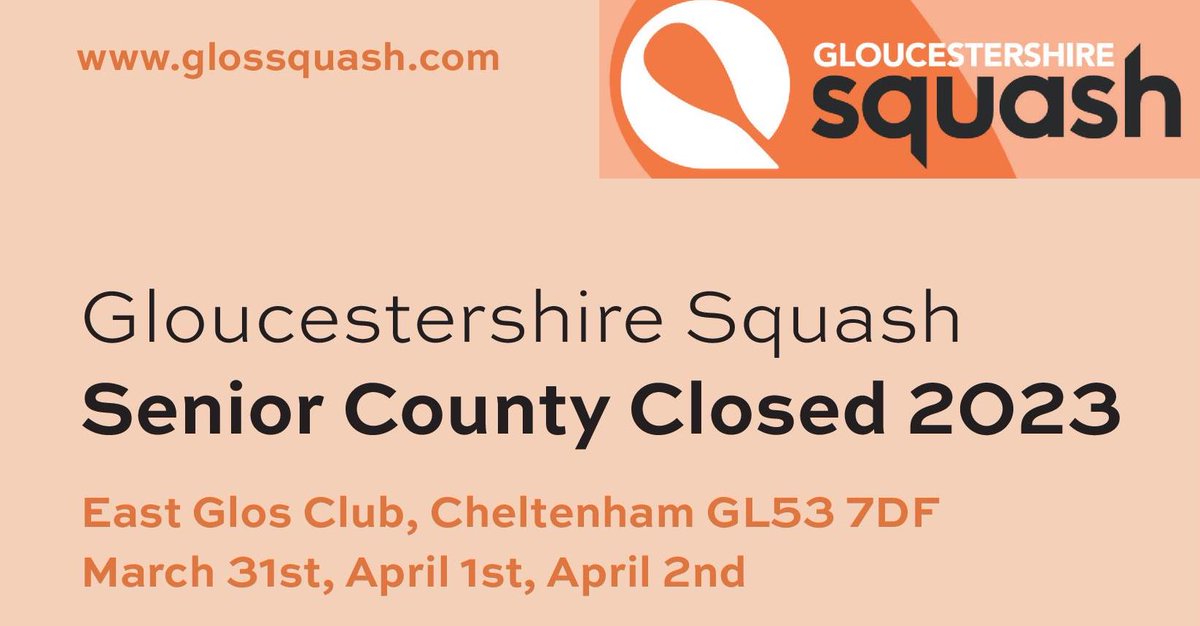 GlosSquashAssociation (@glossquash) on Twitter photo 24 March is your #lastchance to enter <a href="/glossquash/">GlosSquashAssociation</a> Senior County Closed tinyurl.com/bdf95cy7 #singles #doubles <a href="/eastglos/">East Glos Club | Tennis, Squash, Padel, Racketball</a> 24 March is your #lastchance to enter <a href="/glossquash/">GlosSquashAssociation</a> Senior County Closed tinyurl.com/bdf95cy7 #singles #doubles <a href="/eastglos/">East Glos Club | Tennis, Squash, Padel, Racketball</a>
