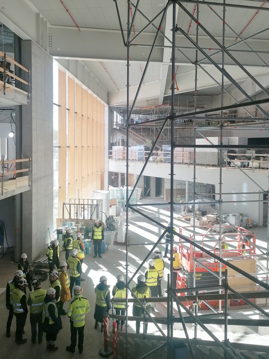 Last week we were invited to the roofing celebration of the Kari Campus in Rauma, on the west coast of Finland. At the event, Rauma mayor Esko Poikela gave a speech and bands delighted us with their fantastic performances. The building will open at the end of this year.