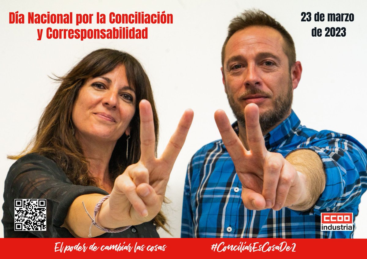 Industria_CCOO's tweet image. El 23 de marzo celebraremos el Día de la Conciliación y de la Corresponsabilidad. Vamos a calentar motores⤵️

✌️🏽Visibilizaremos cómo la ausencia de corresponsabilidad impacta en vida y trabajo de las mujeres
✌️🏽Demostraremos que corresponsabilidad es posible  

#ConciliarEsCosaDe2