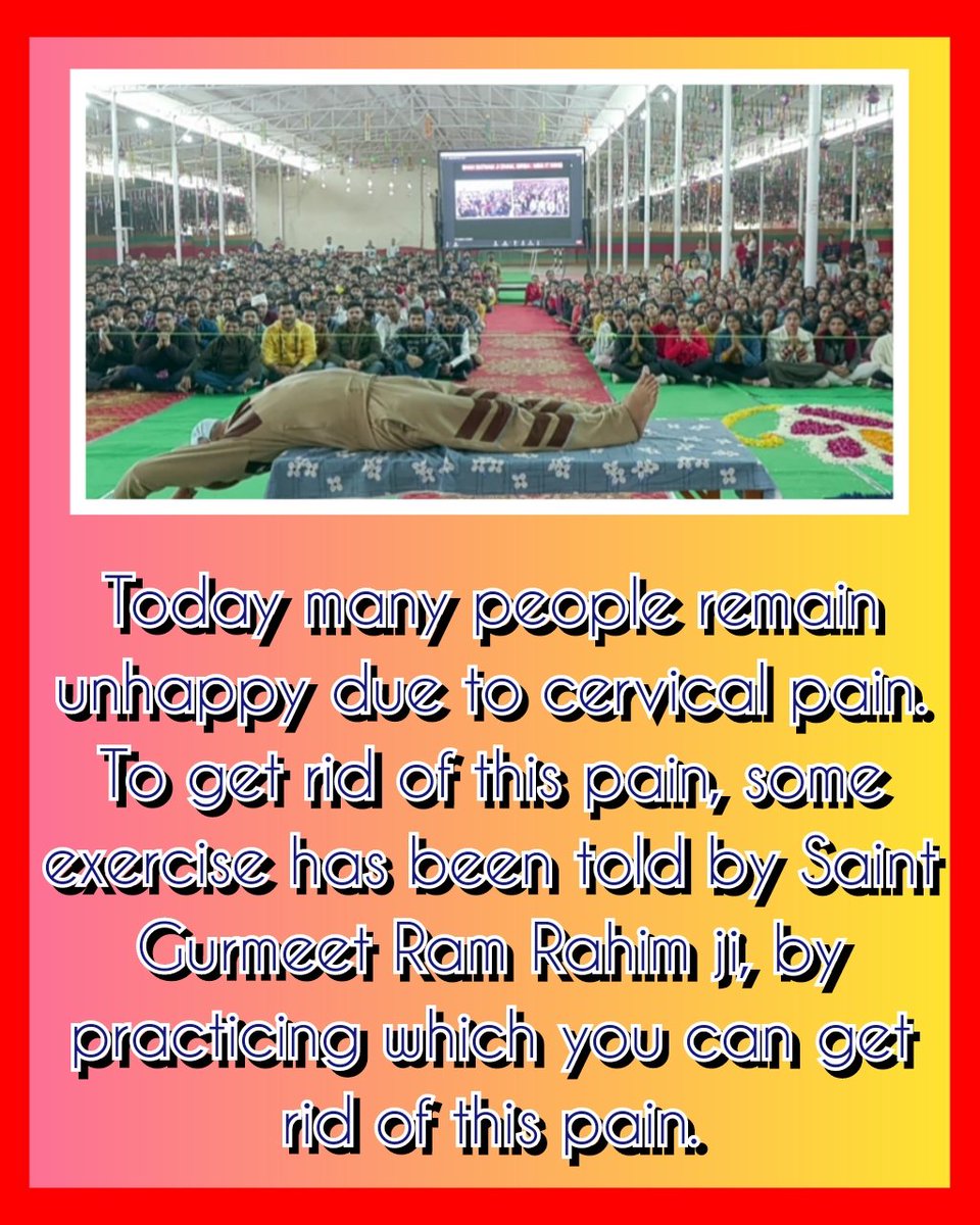 Today many people remain unhappy due to cervical pain. To get rid of this pain, some exercise has been told by Saint Gurmeet Ram Rahim Ji, by practicing which you can get rid of this pain.
#CervicalRelief
#CervicalTreatment
#HealthTips
#Lifestyle 
#HealthyIndia 
#SaintDrMSG