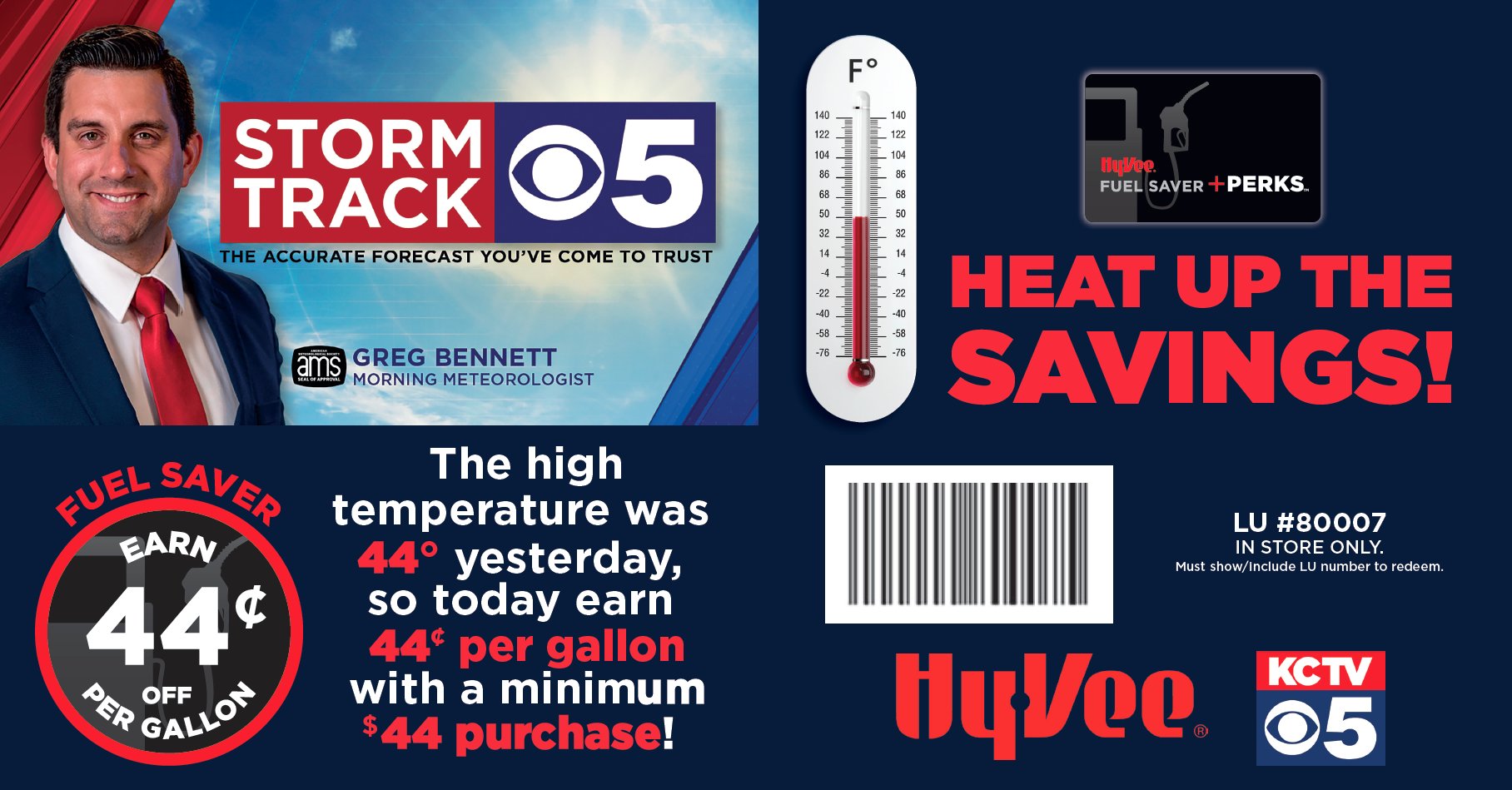 Kansas City HyVee on Twitter "The official high temperature from