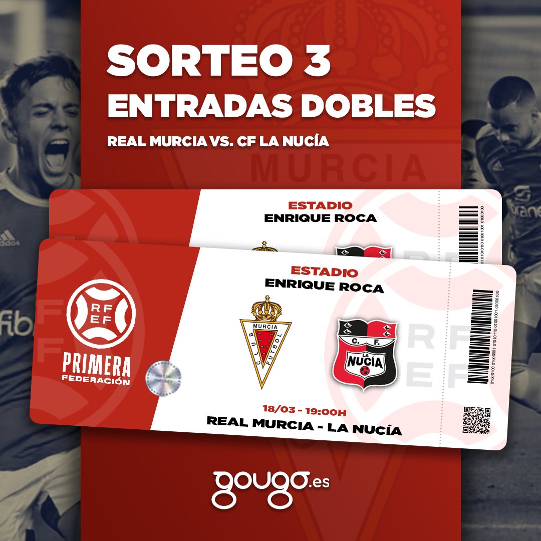 🎫 SORTEO 🎫

Sorteamos 3 entradas dobles para el partido. los requisitos son:

- Seguir a nuestro perfil de Twitter.
- Dar RT a este tuit.

Los ganadores se dirán el día 16 de marzo. Se puede participar hasta el 15 de marzo a las 23:59H.

BBLL: epr.ms/3CWPt1R
