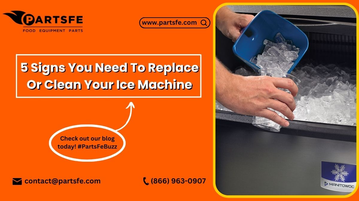 PartsFe's tweet image. Regularly clean your ice machine to ensure hygienic and high-quality ice. Visit our blog for maintenance tips.bit.ly/3ZAblcd

#icemachine #icemachinecleaning #manitowocicemachine #watervalve #RestaurantEquipmentParts #PartsFeBuzz #KitchenEquipmentParts #PartsFe