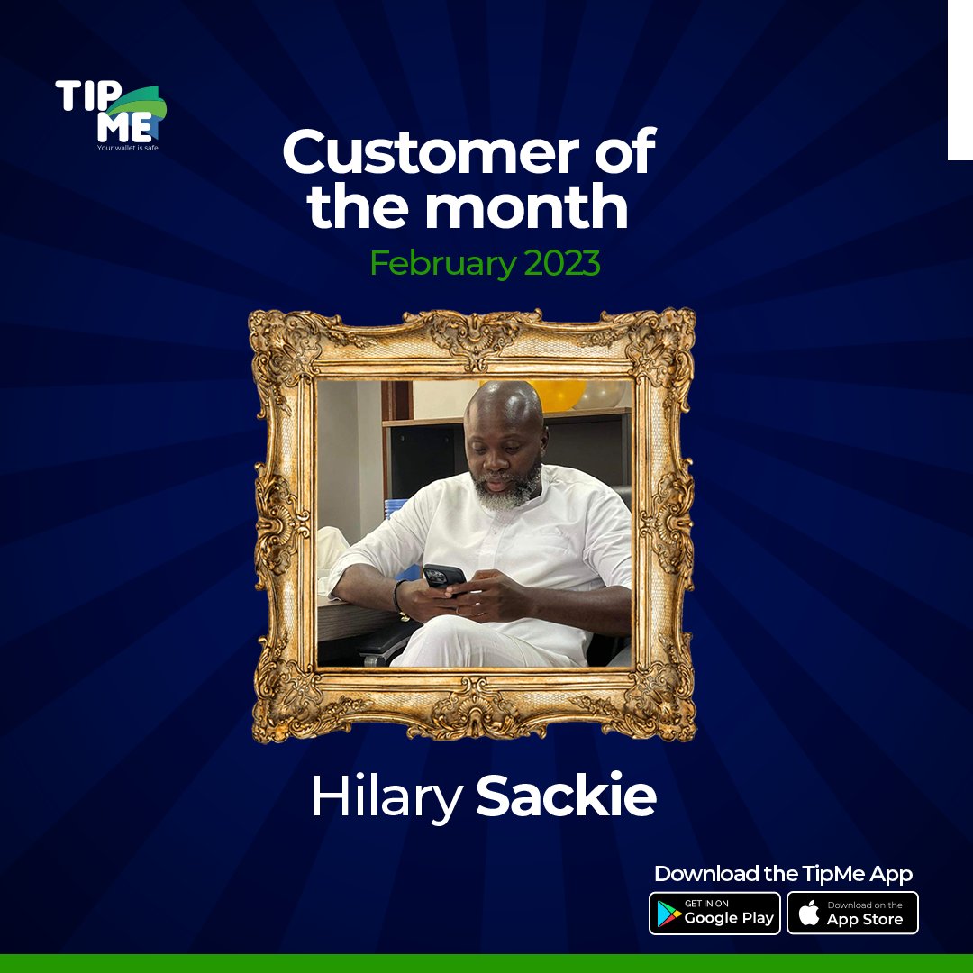 tipmeliberia's tweet photo. Congratulations to our Customer of the month of February. Thank you for being on this journey with , Hilary Sackie

#TipMeLiberia #YourWalletIsSafe #HappyCostumer
#SupportLocal #MobileMoney #DigitalPayments #LiberiaFinance #LiberiaBusiness https://t.co/PhJMQi8gA1