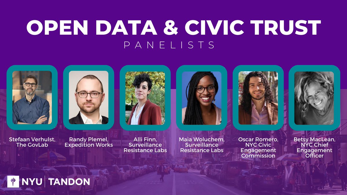 How can we use #opendata to foster civic trust? How can it help measure it?

TOMORROW as part of NYC #OpenDataWeek, we'll be exploring these questions with a special panel and workshop with <a href="/NYU_CUSP/">CUSP at NYU Tandon</a> &amp;  <a href="/NYCCEC/">NYC Civic Engagement Commission</a>. Make sure to register while seats are open.

eventbrite.com/e/open-data-ci…
