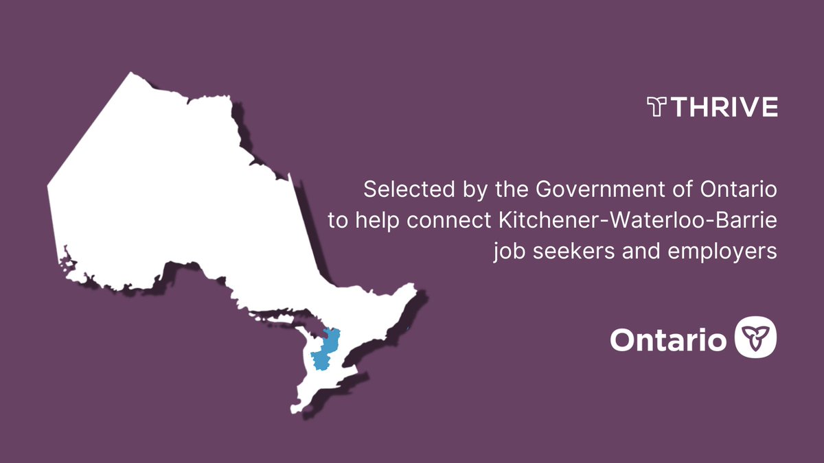 jeffrey_doucet's tweet photo. "Thrive Career Wellness selected by the Government of Ontario to provide digital support for jobseekers in Kitchener-Waterloo-Barrie Region."

Excited to continue working to help individuals supported by employment services find their next job 

https://t.co/VJEumzY05T https://t.co/Xl6Offqq3M