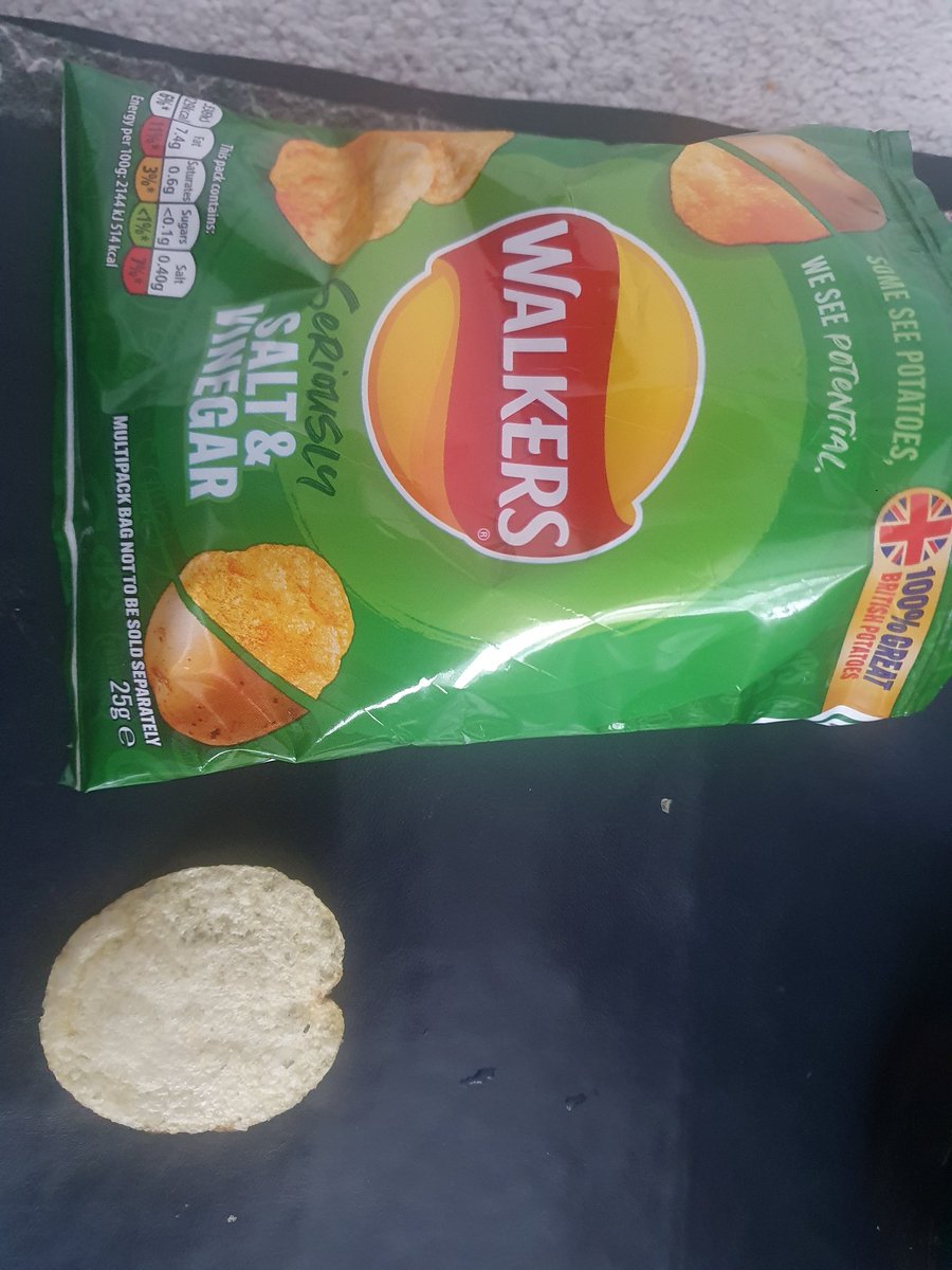 M04DM's tweet photo. @walkers_crisps I usually dont do this but eating this at lunch i found this..... #lovefromwalkers https://t.co/3RdQG7cSav
