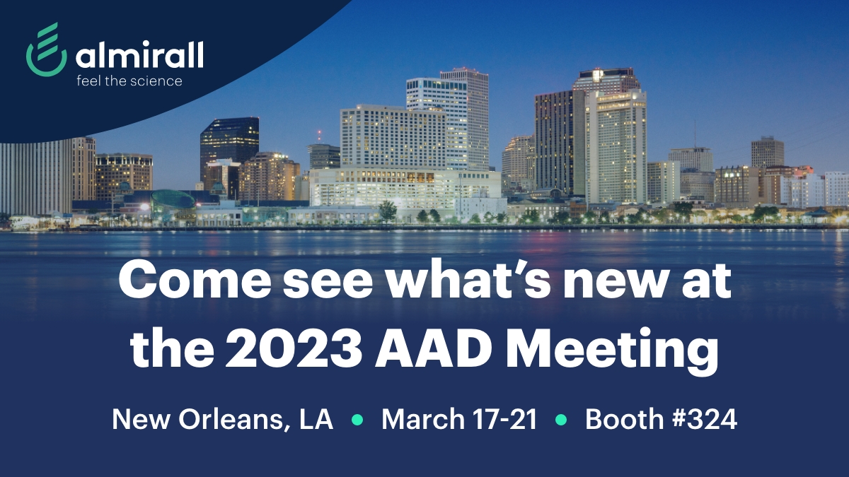 Visit us at booth #324 during the American Academy of Dermatology Annual Meeting in New Orleans to learn how we are advancing the science of #SkinHealth. #Dermatology #Innovation #AAD2023