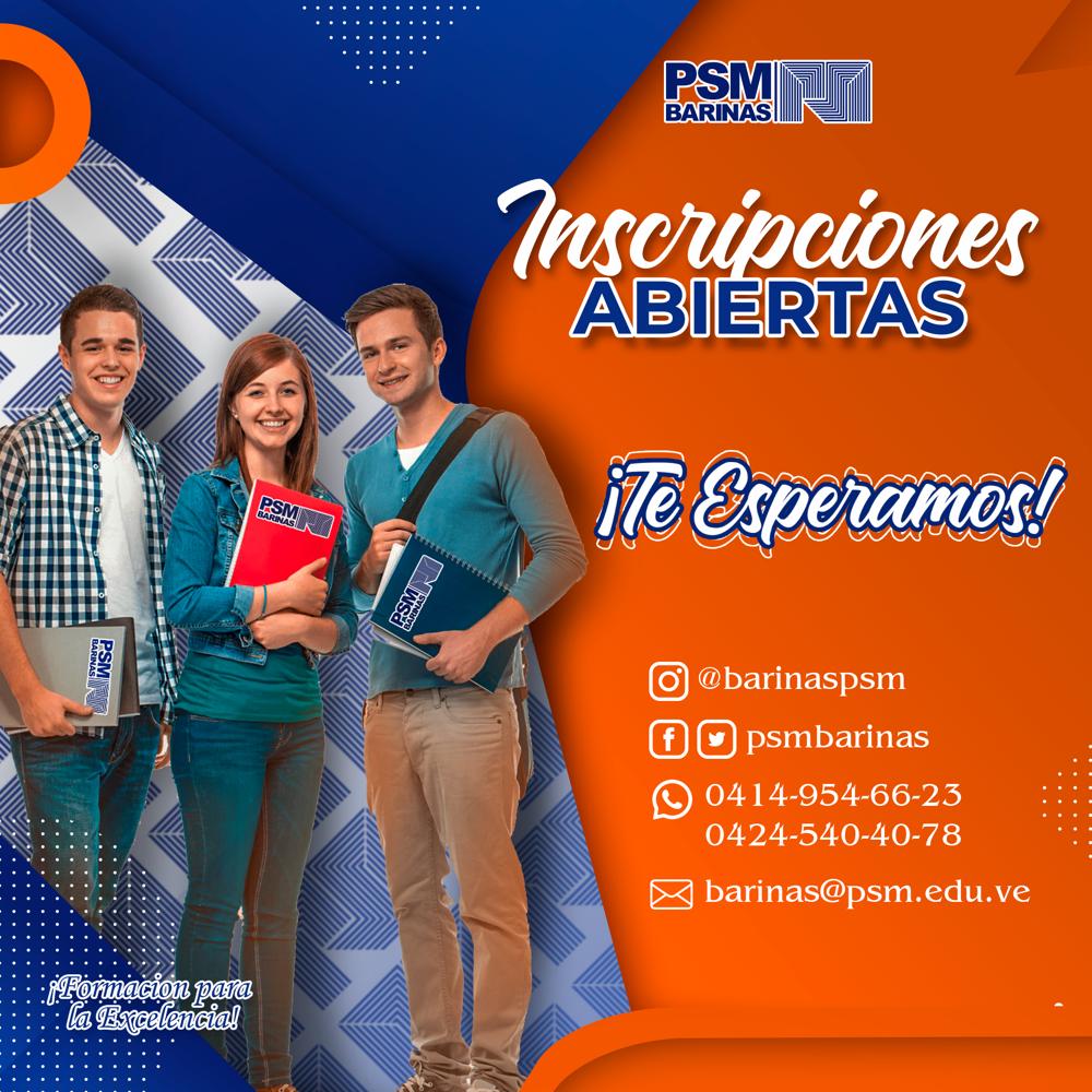 psmbarinas's tweet photo. 🔊𝙄𝙣𝙨𝙘𝙧𝙞𝙥𝙘𝙞𝙤𝙣𝙚𝙨 𝘼𝙗𝙞𝙚𝙧𝙩𝙖𝙨 ➋⓿➋➌-➊
Ya puedes formar parte de nuestra casa de estudios y vivir la experiencia de la "Formación para la Excelencia" convirtiéndote en un Profesional en el ámbito de la Arquitectura y de la Ingeniería. https://t.co/FL3RfnXJEv