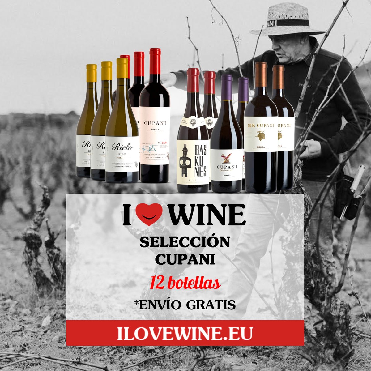 ILOVEWINE_es's tweet photo. .La Selección #Cupani te descubrirá los siguientes #Vinos de #SanVicentedelaSonsierra:
https://t.co/nia0TKgv2g
✔ #EnvíoGratis a Península, Baleares, Alemania, Austria, Bélgica, Francia, Holanda, Italia, Luxemburgo, Mónaco y Portugal. https://t.co/TJ0HBu5Lkf