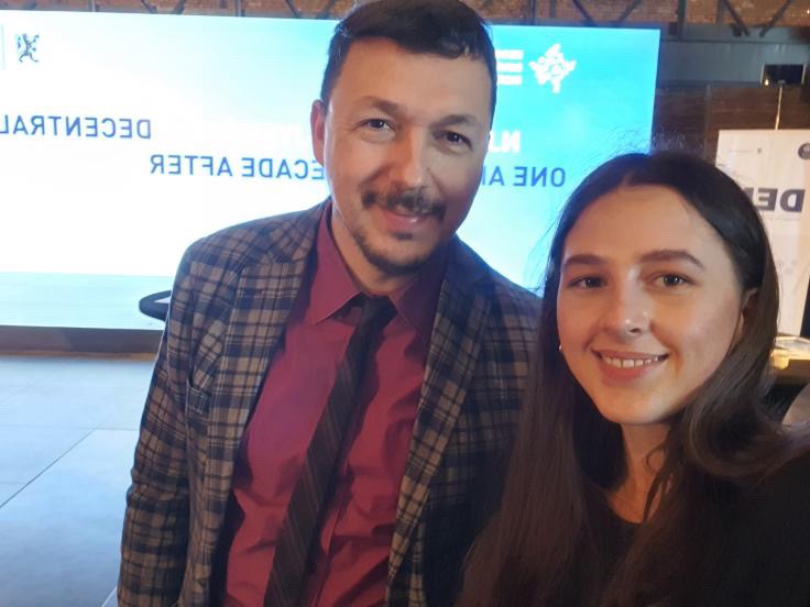 Nice meeting my former students on the margins of Kosovo Local Government Institue (KLGI) conference today in Prishtina.