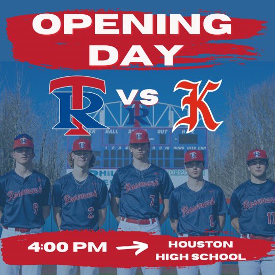 TRABaseball's tweet photo. OPENING DAY! Rebels take on Knights Baseball Academy to open up the season! https://t.co/RWA7WKlYdl