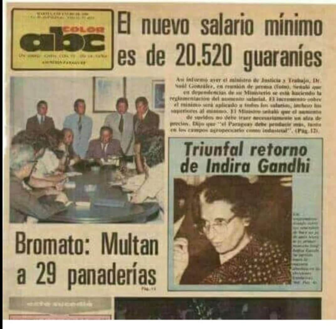 📌En 1980 el  salario mínimo era 20.520 Gs y el pasaje costaba 10 Gs. 

1 salario mínimo compraba (b) 2.052 pasajes. 

📈En 2018 necesitas 4.719.600 Gs y en 2023 necesitas 7.387.200 Gs p/ comprar (b) 2.052 pasajes.

🗨️¿Que opinas ?