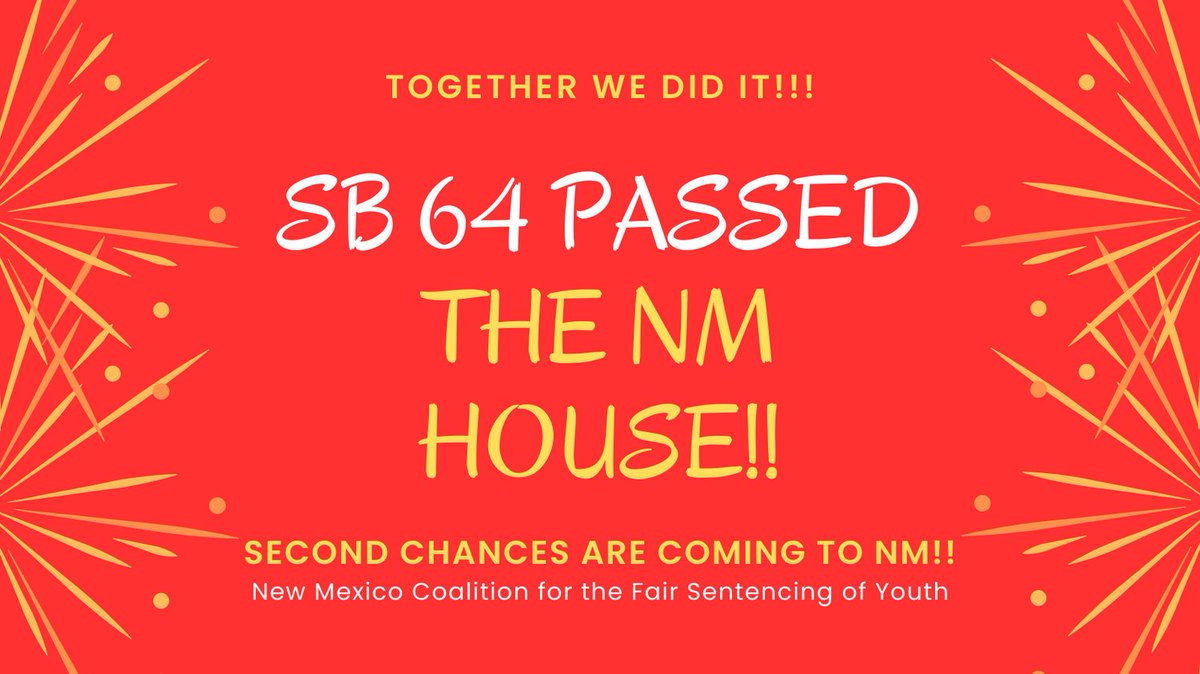 Thank you to everyone who never gave up the belief that children have tremendous capacity for change. We appreciate our loved ones and our community for standing up for Second Chances! Today is a day of hope for New Mexico.