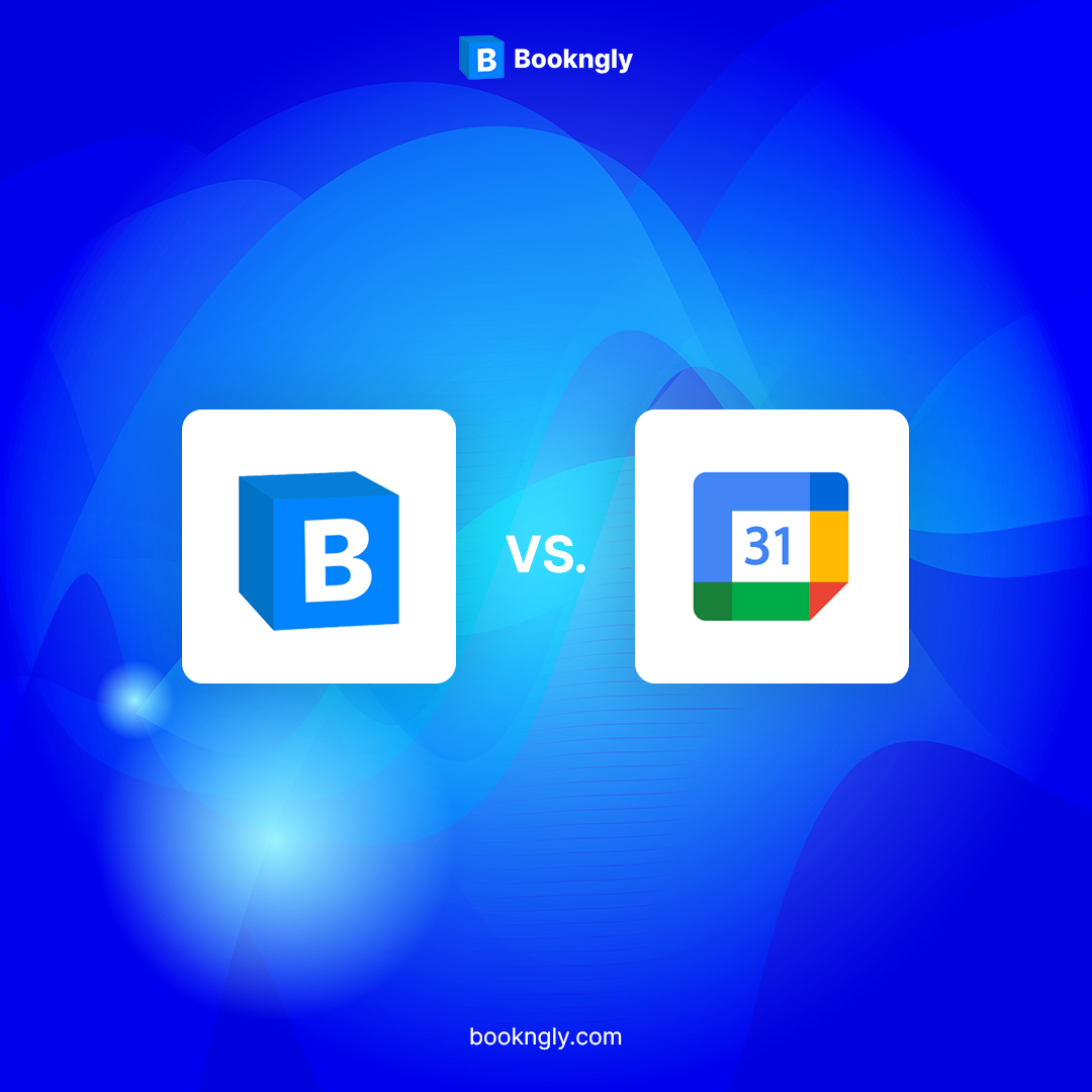 Bookngly's tweet photo. Struggling to stay organized🤔? 
Let's settle the debate once and for all Bookngly vs Google Calendar. ⚖️📅 Check out our latest blog post to find out which one suits your scheduling needs!
https://t.co/OAf9HI0Tju

#online #calendar #meeting #OnlineBusiness  #GoogleCalendar #jobs https://t.co/99yxxW0lfC