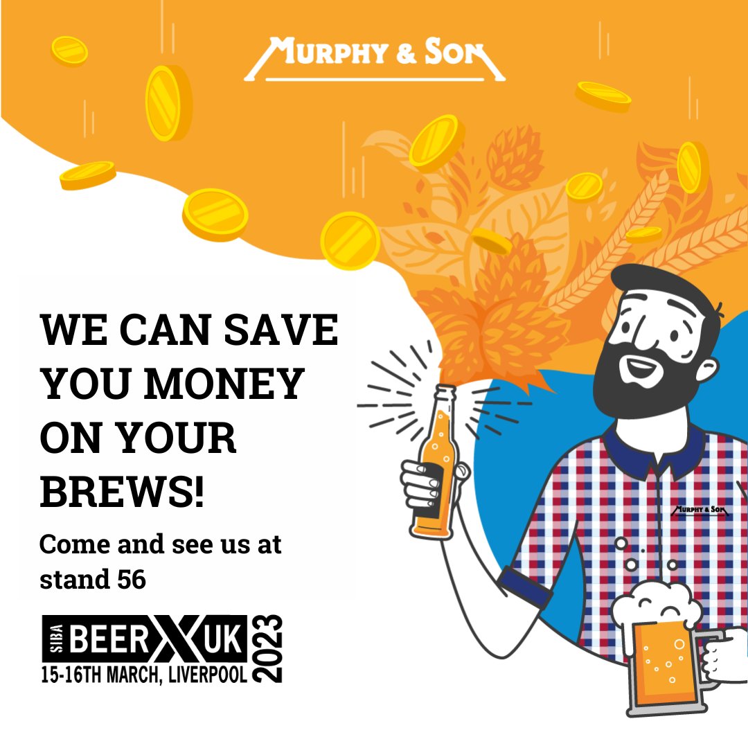 MurphyAndSonLtd's tweet photo. It's #SIBABEERX week!
Say hi to us on our stand in Liverpool; we can help you save.
#SibaBeerx #Liverpool #Events #TeamMurphys #Beer #UKBrewers #CustomerService
@SIBA_BeerX https://t.co/C7xIQLQzrT