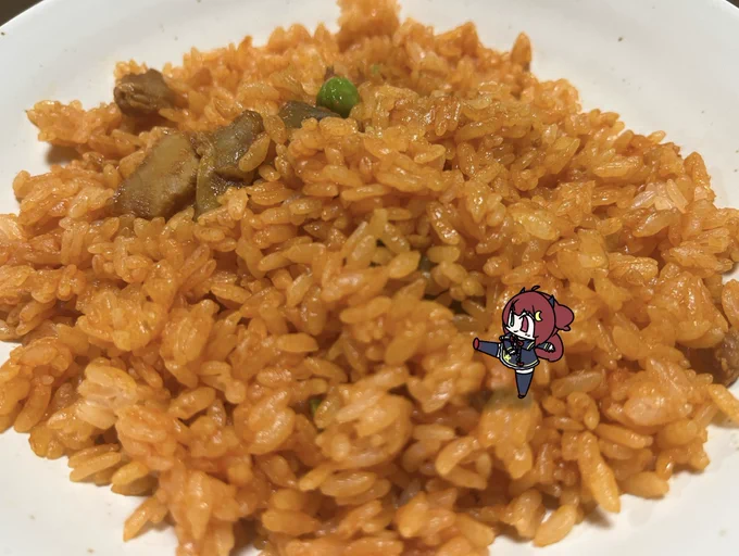 にんまりロアちゃんロアちゃん最近にんまりしたことと言ったら何かな?ランダムなもので当たりを引いた時とか凄く嬉しさが顔に出たりするよねロアちゃんもそんな感じにレオやお兄ちゃん引いたりするとにんまりしちゃうかな?ロアちゃんににんまり嬉しいことあれ今日飯チキンライス #ロアート 