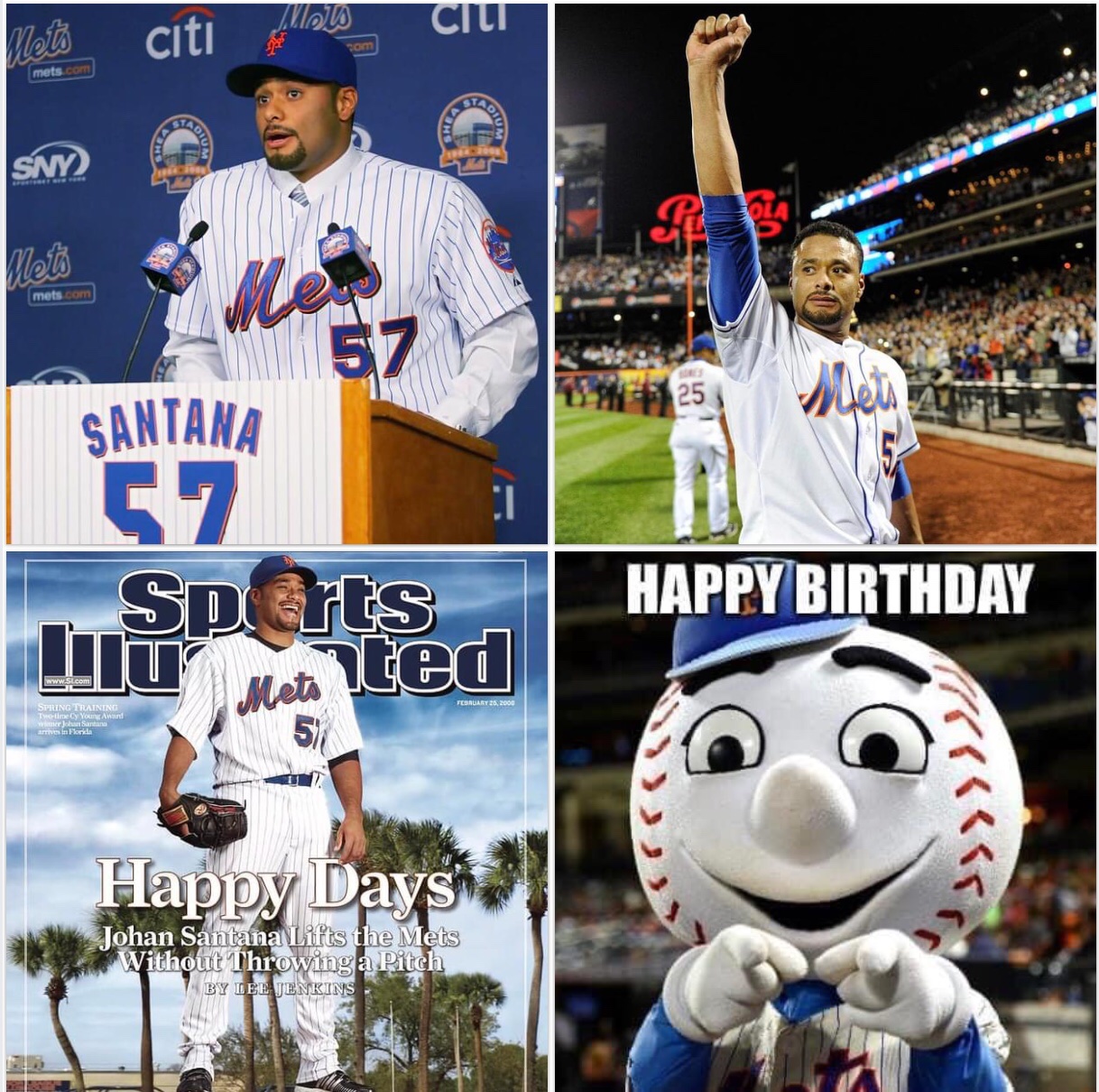   .. Happy 44th birthday to Johan Santana! 