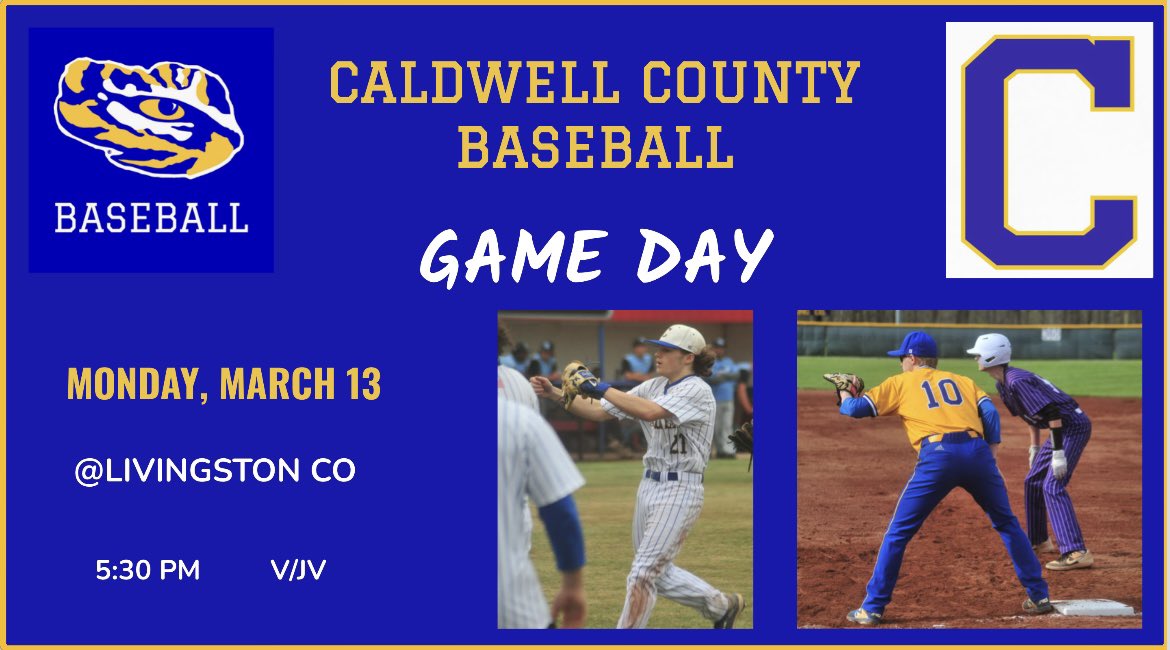 caldwell_tigers's tweet photo. It’s Opening Day! 
Season Opener today as we travel to  @CardsCentral https://t.co/RoTOInSTj5