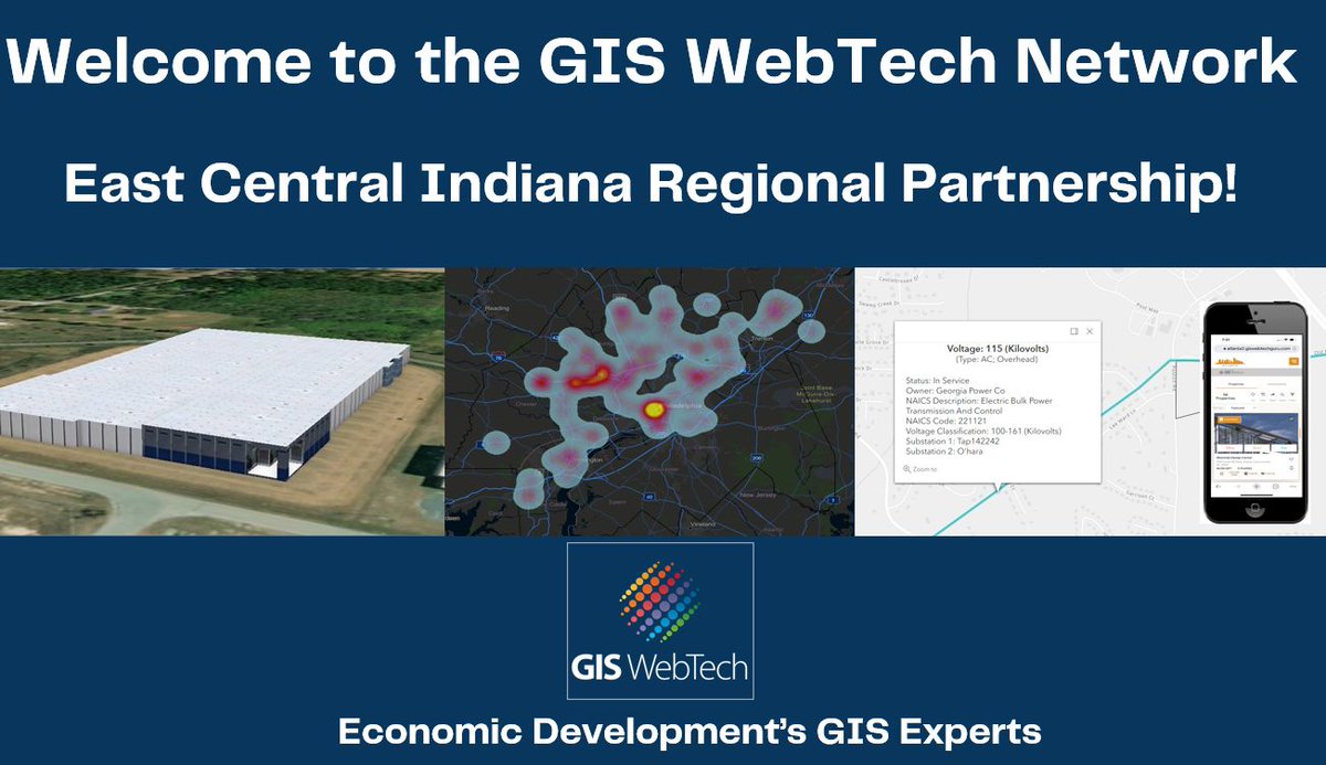 Congrats Trevor Friedeberg, MBA, EDFP and the team at East Central Indiana Regional Partnership, the latest #economicdevelopment group to switch to GIS WebTech from legacy technology! #econdev #siteselection #fdi #giswebtech #locationintelligence #iedc #economicdevelopmenttech