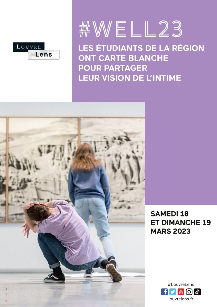MuseeLouvreLens's tweet photo. Week-end Étudiants Louvre-Lens #WELL23
Chaque année, le Louvre-Lens donne carte blanche aux étudiants et jeunes de la région le temps d’un week-end. https://t.co/TRlg9i826l