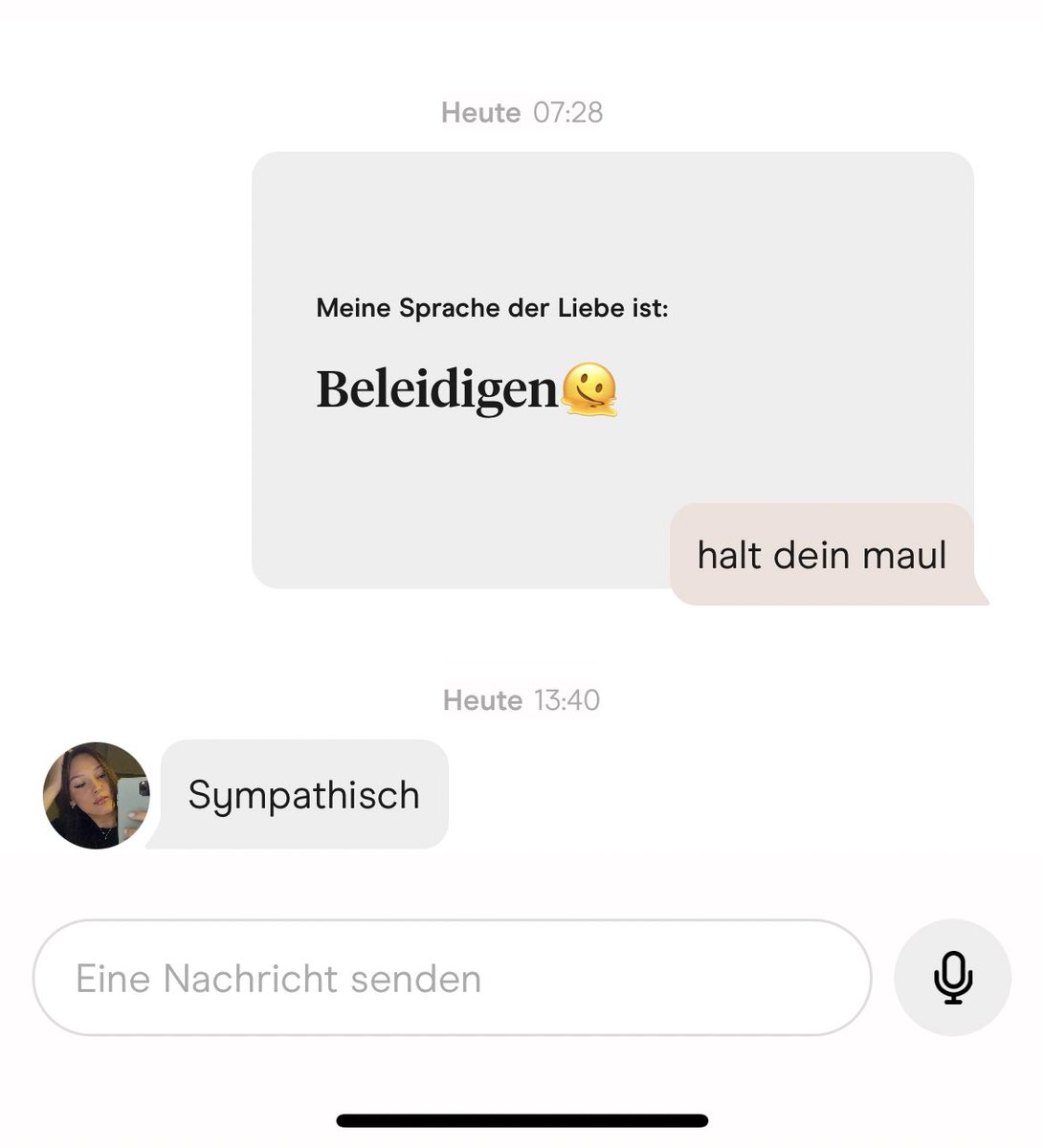 sie hat auf match gedrückt 🙃😂