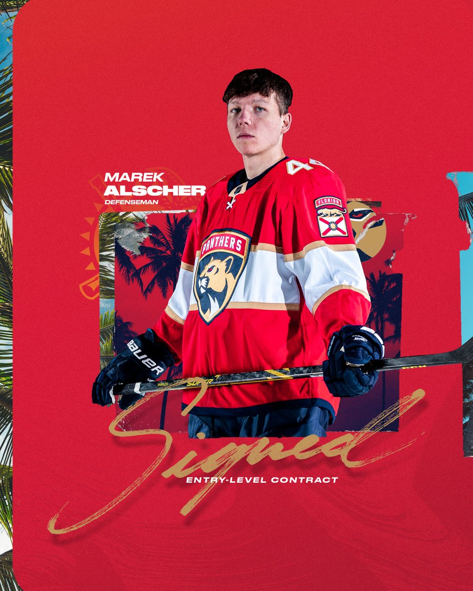 We have agreed to terms with defenseman and 2022 draft pick Marek Alscher on a three-year, entry-level contract commencing with the 2023-24 season!

📝 » flapanthers.co/alschersigns