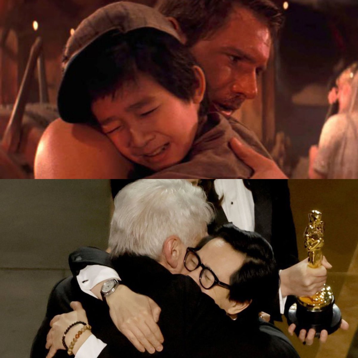AshleySCooke's tweet photo. “Indy, I love you!” I still have chills over this 🥺 #Oscars https://t.co/60RzG0GXc7