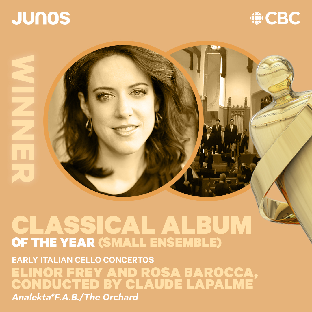 Analekta (@analekta) on Twitter photo Congratulations to <a href="/elinorfrey/">Elinor Frey</a> and Rosa Barocca, conducted by Claude Lapalme for their first JUNO Award!!
Early Italian cello concertos >
music.analekta.com/Elinor-Frey
#JUNO <a href="/TheJUNOAwards/">The JUNO Awards</a> <a href="/Outheremusic/">Outhere Music</a> #analekta Congratulations to <a href="/elinorfrey/">Elinor Frey</a> and Rosa Barocca, conducted by Claude Lapalme for their first JUNO Award!!
Early Italian cello concertos >
music.analekta.com/Elinor-Frey
#JUNO <a href="/TheJUNOAwards/">The JUNO Awards</a> <a href="/Outheremusic/">Outhere Music</a> #analekta