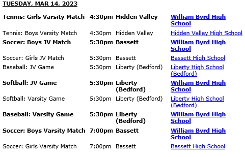William Byrd Sports tweet media