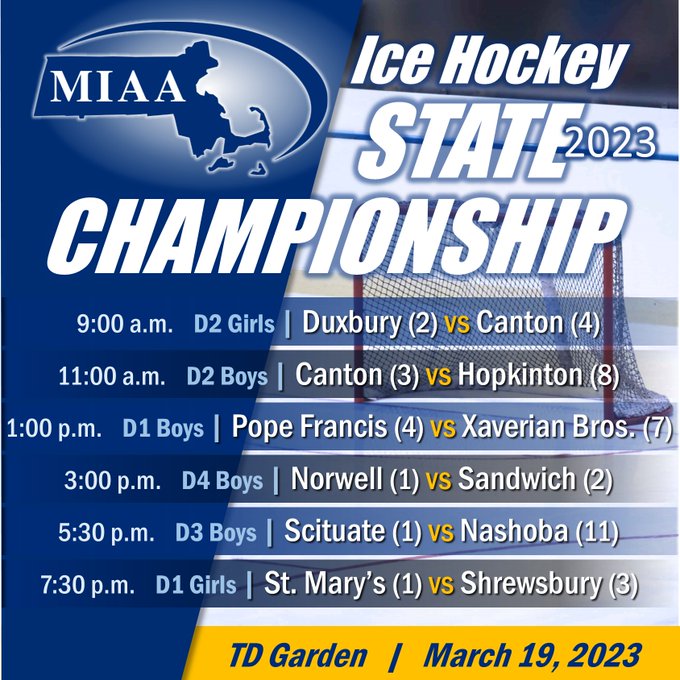 MIAA Tournament Schedule Updates Basketball & Hockey MIAA Brackets
