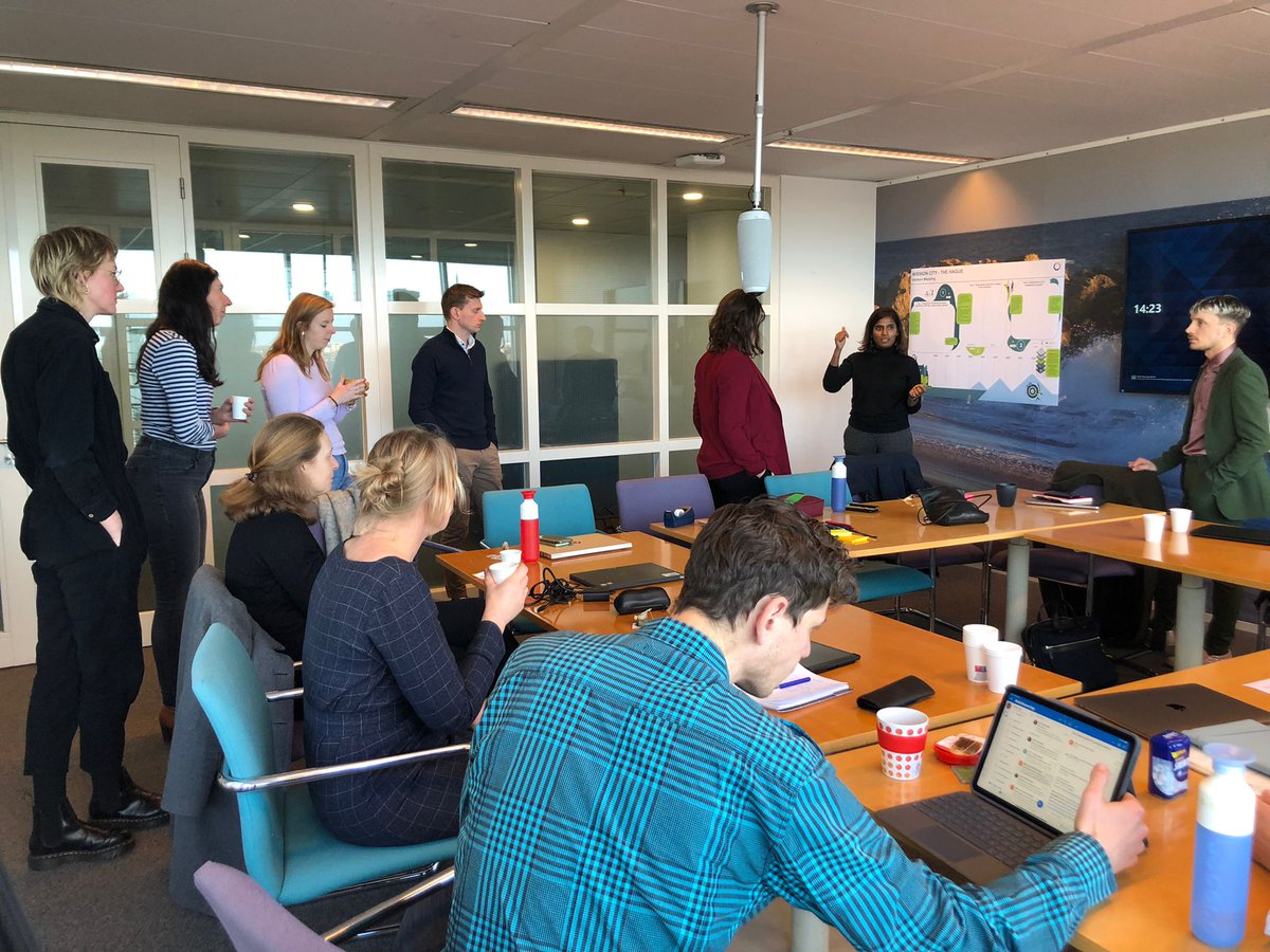 NetZeroCitiesEU's tweet photo. #MissionCities work to achieve #climateneutrality keeps moving forward. Last month @NetZeroCitiesEU Climate Neutral City Advisors @NiloferTajuddin &amp; Alvaro Soldevila facilitated a workshop with @GemeenteDenHaag Municipal Transition team to map policies, projects &amp; milestones. https://t.co/Qr9wjdrp7g