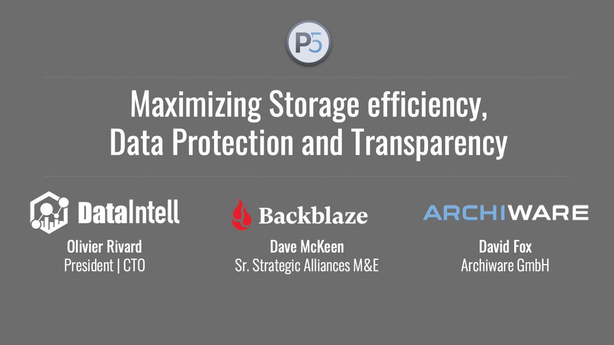 backblaze's tweet photo. Ready to reduce #DataManagement complexity? Join @backblaze, @archiware, and @dataintell_io for our joint webinar: Maximizing Storage Efficiency, #DataProtection and Transparency March 15 at 10 a.m. ET. Register Now! #BlazeOn #CloudArchive
https://t.co/wOQtaehJsg https://t.co/aoQnDkrbjp