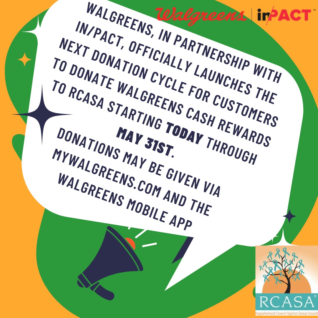 RCASA_VA's tweet photo. Don’t forget to donate your Walgreens cash reward https://t.co/LPrZ52U8b3