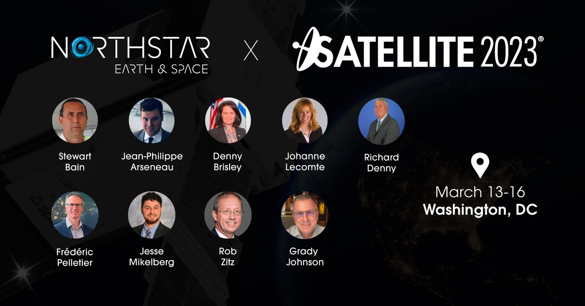 NorthStarEandS's tweet photo. We're looking forward to meeting with other industry professionals and discussing the future of satellites and spaceflight during #Satellite2023. Let's meet up! https://t.co/4ZVVMMw9Fa