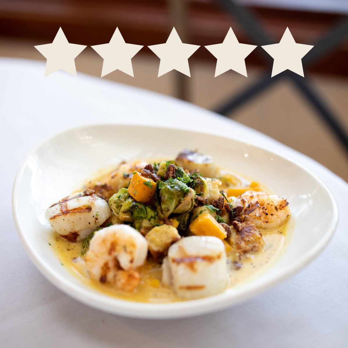AcropolisGrill's tweet photo. "The food, atmosphere, and service are so, so good. Definitely recommend." ⭐ ⭐ ⭐ ⭐ ⭐  - Autumn, B. on Google https://t.co/fDmFs2Rh1b