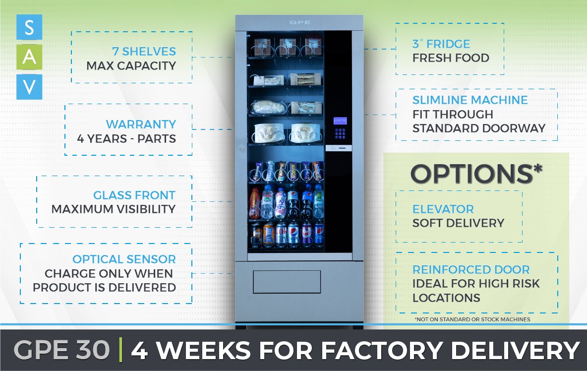 SellaVend's tweet photo. GPE 30 3° Chilled Combi Machine

Re-introducing the GPE 30 Chilled Combi Vending Machine - your ultimate solution for a versatile and customizable vending experience!

Struggling for Stock?

Call us on 01253 763731 or email sales@sell-a-vend.co.uk https://t.co/7j5gaKnJFW