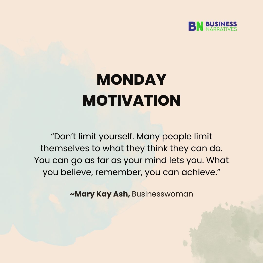 BusiNarratives's tweet photo. "Believe in your dreams and have the courage to pursue them! With determination and perseverance, anything is possible. Don't let fear hold you back from achieving your goals. #MondayMotivation https://t.co/Sk5cDeg6q4