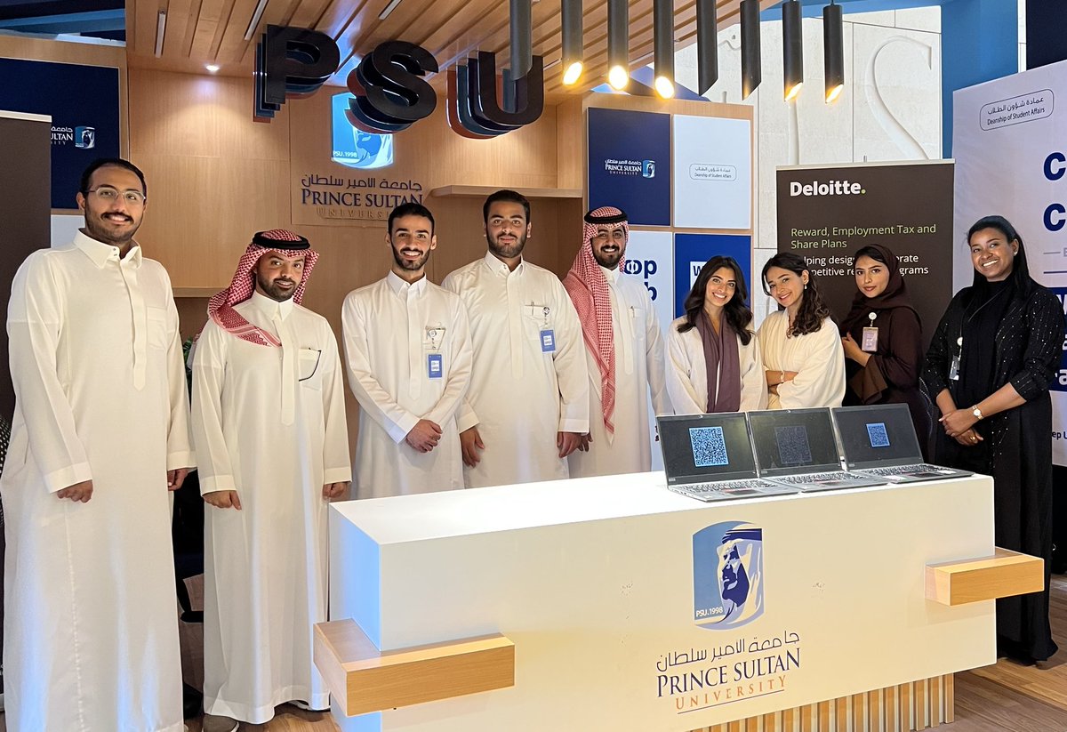 coop_psu's tweet photo. قامت شركة @DeloitteSA بزيارة لجامعة الأمير سلطان تحت إشراف نادي التدريب التعاوني تم من خلالها التعريف بالشركة من ناحية نشاطها و طبيعة العمل فيها و تطلعاتها، كما تم استعراض فرص التدريب و التوظيف المتاحة لطلاب الجامعة. https://t.co/UIzssvmmrr