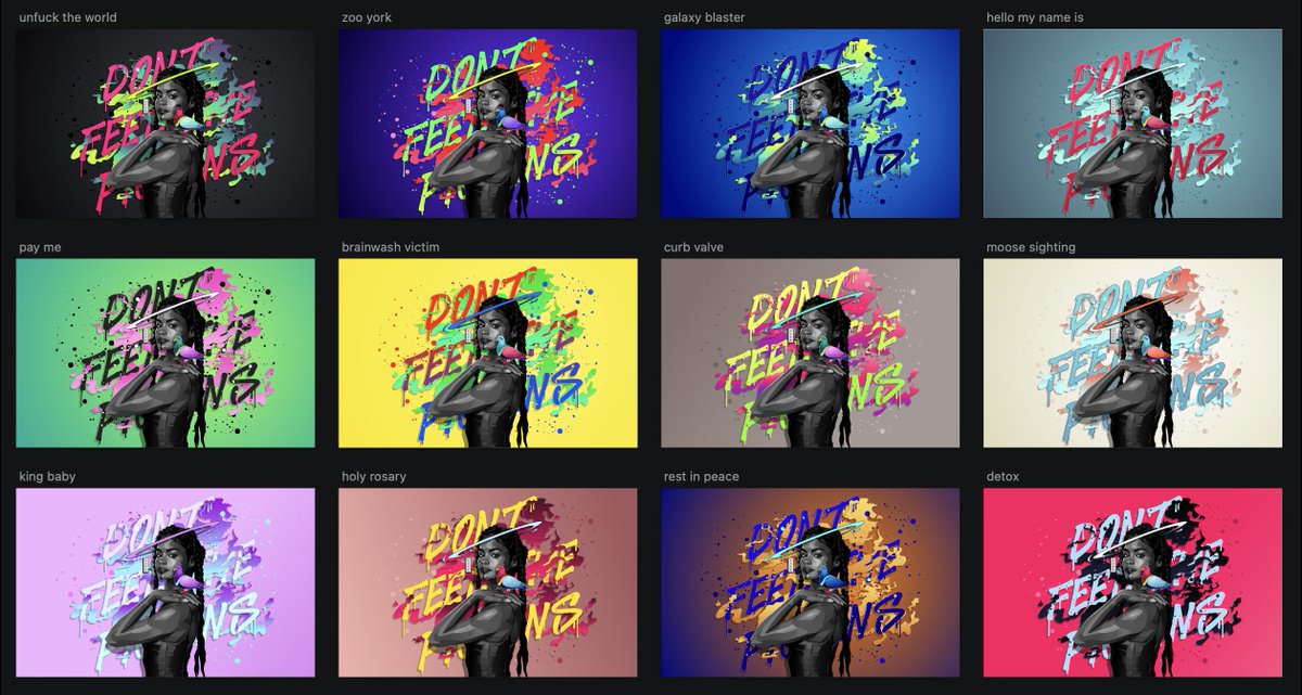 I worked w/ <a href="/pranksy/">Pranksy (Wooloo Arc)</a> on the New York @nftboxes a few months ago. There were 500 boxes, each with an artwork I made called "Don't Feed the Pigeons"

Everyday(ish) for 100 days I send a transaction to the contract to randomly select and reveal 5 of the 500 editions (12 color-ways)