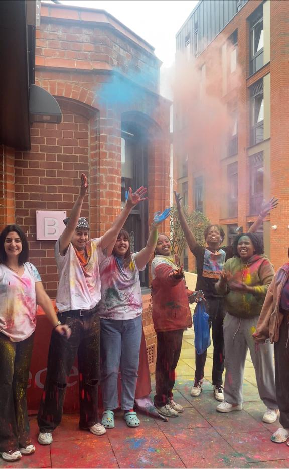 EdenSquare's tweet photo. Happy Holi, everyone - We had an amazing time celebrating this colorful festival with our student accommodation residents. The vibrant colors, the delicious food, and the joyful atmosphere made this Holi party truly unforgettable. 1/2 https://t.co/G9J7S76ywq